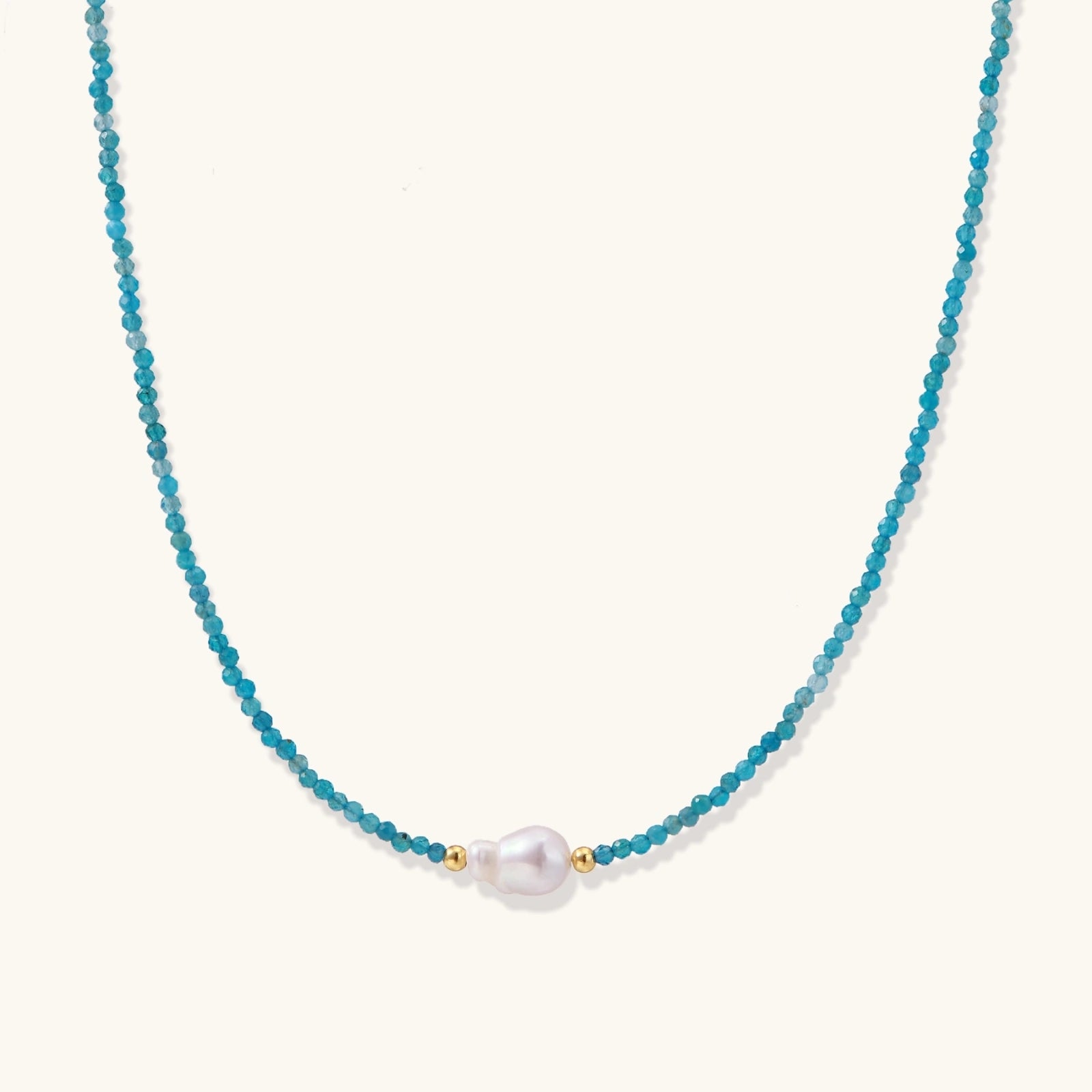 Apatite Dreams Pearl Necklace